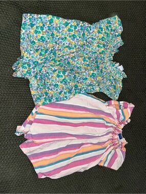 Kids Floral and Striped Summer Tops - Multicolor